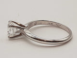 1.00 Carat Lab Grown Round Diamond 14k Wg 2.3g Ring Size 5.5 Do0326pxzde