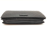 Gucci Black Microguccissima Leather Crossbody Wallet Do0625lxzde