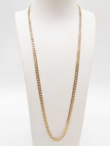 14k Yellow Gold 14.5g Concave Curb Chain 25 In Do0625irrde