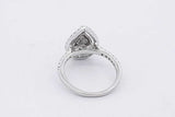 0.79cttw Diamond Ring In 10k White Gold 3.3 Grams Size 5.5 Eb0526lersa