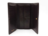 Christian Dior Wallet In Dark Brown Cannage-quilted Lambskin Leather Fw0626ozxdu