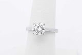 1.29cttw Lab Grown Diamond Ring In 14k White Gold 3.8 Grams Size 6 Eb0326wrxsa