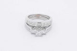 1.25cttw Princess Cut Diamond Ring 14k White Gold 6.5 Grams Size 4 Eb0326crxsa