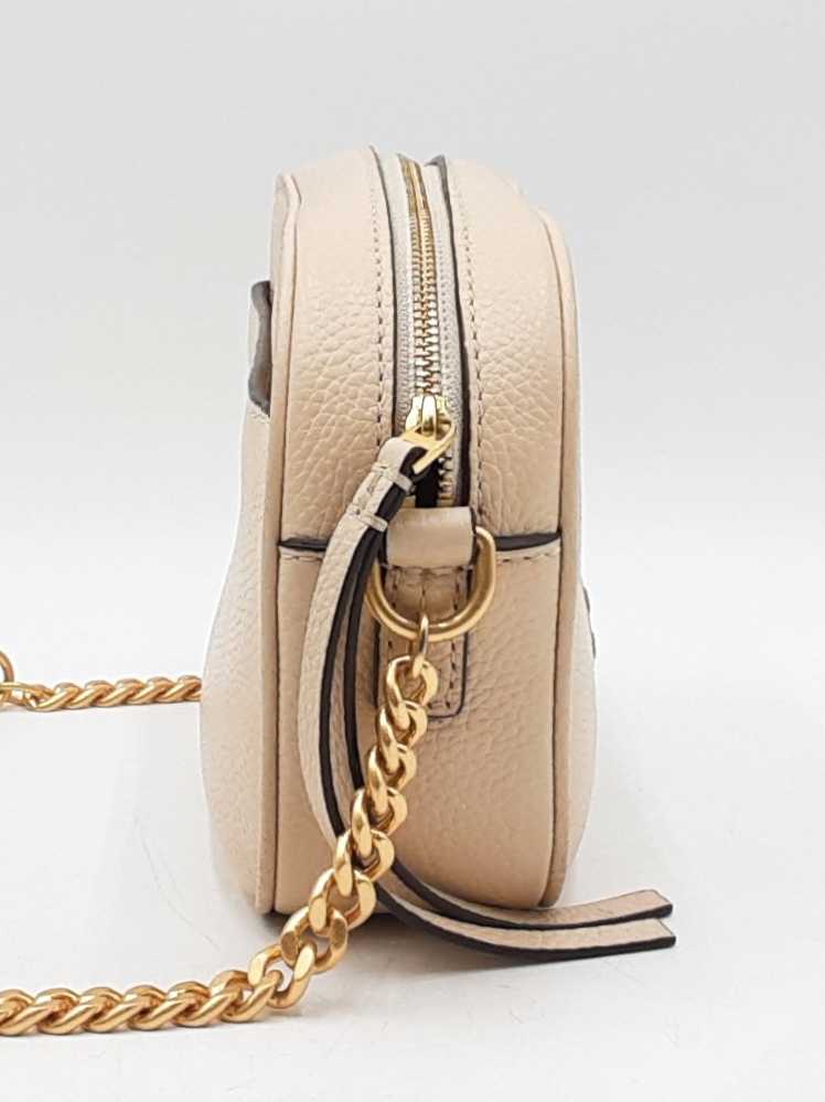 Tory Burch Camera Bag In Beige Leather Fw0925crdu