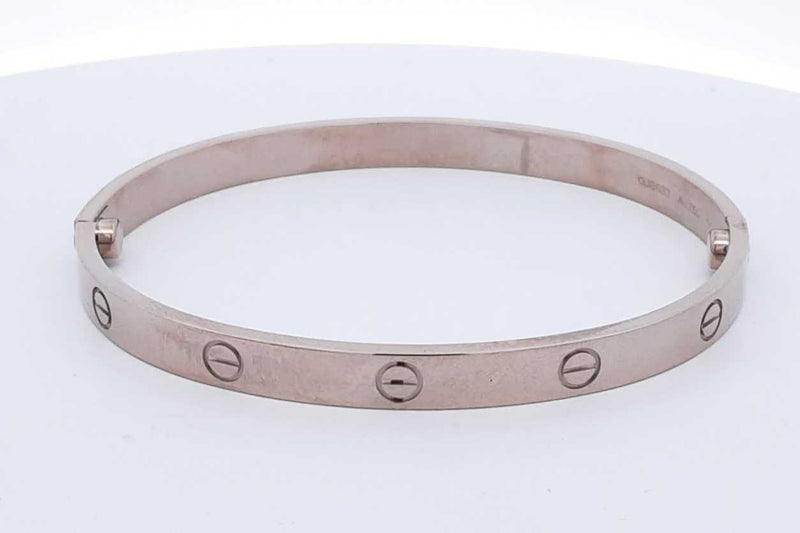 Cartier 18k White Gold Love Bracelet 39.6 Grams Size 20 Eb0824pxxzsa