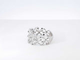 0.13 Cttw Diamond & 18k White Gold Openwork Butterfly Motif Ring 3.8 Grams Size 7 Fw00726ocrdu