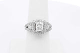 1.55cttw Diamond Ring In 14k White Gold 5.1 Grams Size 6.25 Eb0825oxxzsa