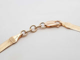 14k Yellow Gold Cleopatra Herringbone Necklace 7.8 Grams 16.5 Inch Fw0726orzdu
