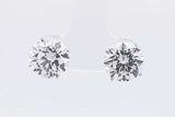 5.13cttw Lab Grown Diamond Stud Earrings In 14k White Gold 2.2 Grams Eb0326scrsa
