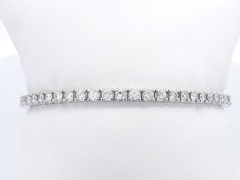 Approx. 3.64ctw Diamond Tennis Bracelet In 14k White Gold 16.1g Eb0724lxxzsa