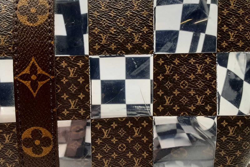 Louis Vuitton Monogram Pvc Chess Keeepall Bandouliere 50 Eb1223wxxzsa
