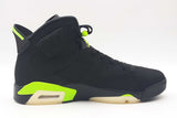 Nike Air Jordan 6 Retro Black & Electric Green Sneakers Size 13 Eb0525lrxsa