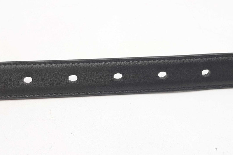 Yves Saint Laurent Cassandre Black Leather Belt Sd0225ozxdu