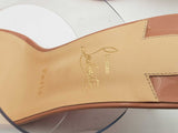 Christian Louboutin Just Nothing Nude Patent & Pvc Heels Size 41 Eb0924lrxsa