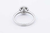 0.26ctw Diamond Ring In 10k White Gold 2.7 Grams Size 6.75 Eb1025oxrdu