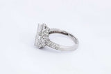 Diamond Approx. 1.78ctw Ring In 18k White Gold 5.98 Grams Size 6.75 Eb1023ppxsa