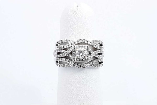 Approx. 2.68ctw Diamond Ring In 14k White Gold 6.3 Grams Size 4.5 Eb0924wxzdu