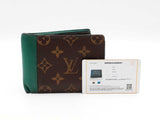 Louis Vuitton Multiple Wallet In Monogram Macassar Canvas & Leather Fw0626lcrdu