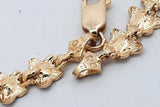 14k Yellow Gold Plumeria Flower Graduated Necklace 19.6 Grams 16 In Eb0826lpxzsa