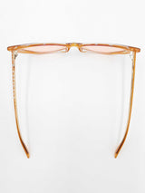 Gucci Gg0708s 001 Gold Frames Pale Pink Lens Cat Eye Sunglasses Do1224crde