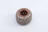 Pandora Rose Gold Plated Sparkling Pave Triple Row Charm 2.3 Grams Eb1024rdu