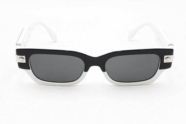 Versace Classic Top Sunglasses In Black & White Eb1224rxsa