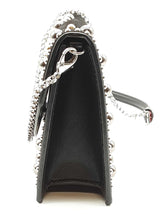 Christian Louboutin Loubi54 Embellished Black Suede Crossbody Bag Do0825pzxde