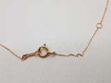 Heart Cut Synthetic Citrine 18k Yellow Gold 0.8g Necklace 17.5 In Do0825pxde