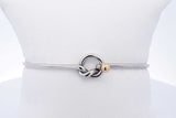 Tiffany & Co. Love Knot Sterling & 18k Yellow Gold Bangle Bracelet 7g Eb0526crde