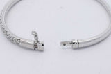 1.61cttw Diamond Hinged Bangle Bracelet 14k White Gold 14.6 Grams Eb0626lxrxsa