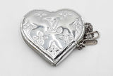 Louis Vuitton Monogram Silver Mirror Metallic Heart Coin Purse Eb0125lrxdu