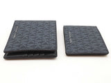 Michael Kors Cooper Blue Logo Billfold Wallet Do0926lrde