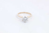 Approx. 0.7ctw Diamond Ring In 14k Yellow Gold 2.5 Grams Size 6.5 Eb1024rxzsa