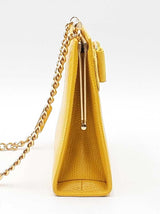 Salvatore Ferragamo Vara Mini Chain Shoulder Bag In Pebbled Leather Fw1026lzxdu