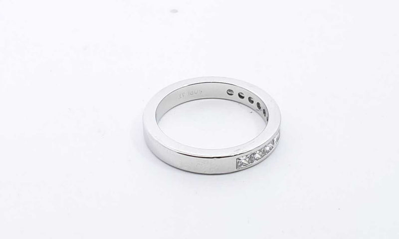 Platinum 0.99ctw Diamond Ring Size 6, 6.2g Hs0424oorsa