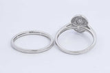 1.59cttw Diamond Wedding Set In 14k White Gold 5.5 Grams Size 9 Eb0126ixzdu