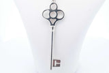 Tiffany & Co. Sterling Silver Crown Key Pendant 10.7 Grams 20 Inch Eb1124lxzsa