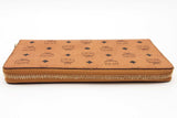 Mcm Cognac Visestos Zip Around Wallet Eb0826lxzsa