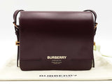 Burberry Small Grace Crossbody Bag In Oxblood Brown Leather Fw0326orzdu