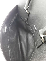 Yves Saint Laurent Black Leather Duffle Breifcase Eb0526ixzde