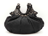 Gucci Studded Pelham Bag In Black Gg Monogram Canvas Fw0825orxdu