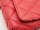 Balenciaga Quilted Red Leather Touch B. Shoulder Bag Eb1024wrxsa