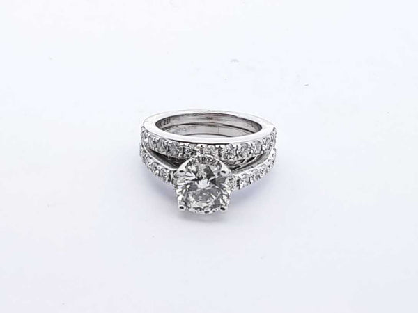 14k White Gold Diamond Engagement Set Size 4.75 Lhrxzxde 144020007422