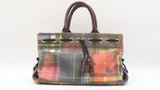 Dooney & Bourke Plaid Madras Small Tassel Tote Bag Sd1125ordu
