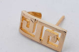 10k Yellow Gold Greek Key Stud Earrings 3 Grams Eb082lrxsa