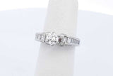0.86cttw Diamond Ring In 14k White Gold 4.4 Grams Size 4.75 Eb1025sxzde