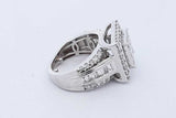 2.0cttw Lab Grown Diamond Ring In 10k White Gold 6.3 Grams Size 3 Eb0726crxde