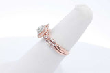 14k Rose Gold Diamond Engagement Set 2.8 Grams Size 5.5 Eb0825rcrde