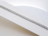 9.68 Cttw Lab-grown Diamond & Silver Tennis Bracelet 9.7 Gram 7 In. Fw0425lwrxdu