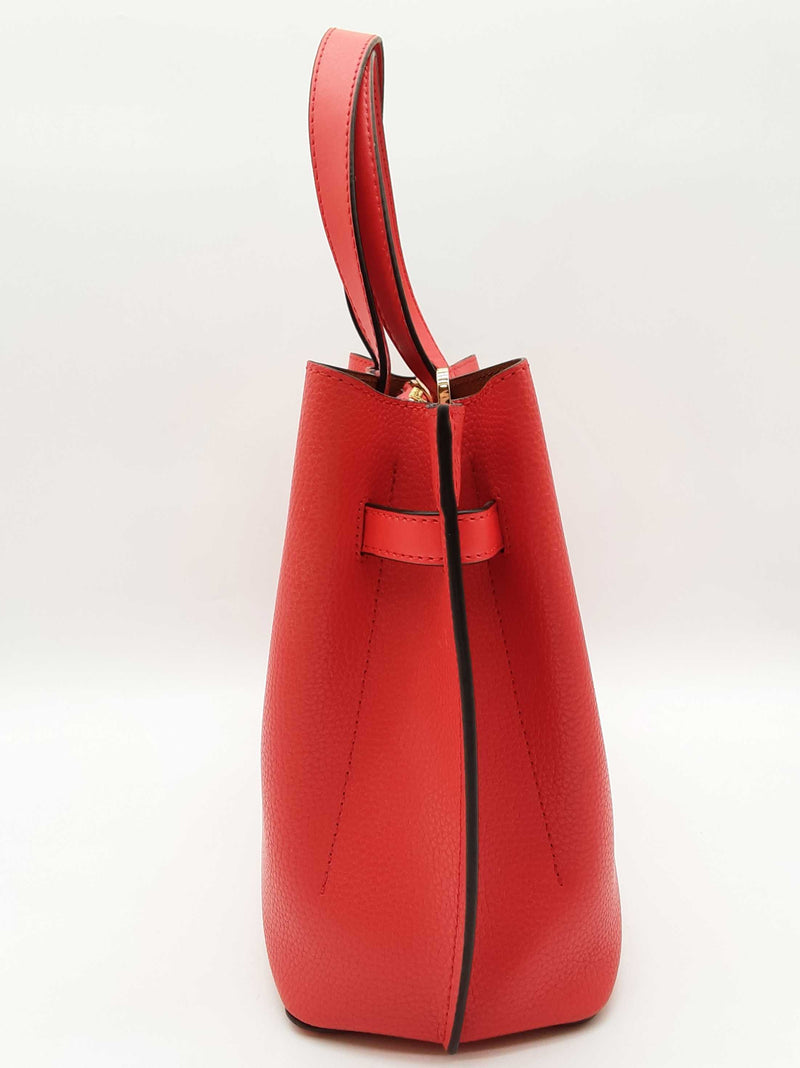 Michael Kors Emilia Dark Sangria Red Pebbled Leather Crossbody Bag Do1025orde